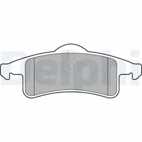 Колодки гальмові задні, дискові LP1558 DELPHI
