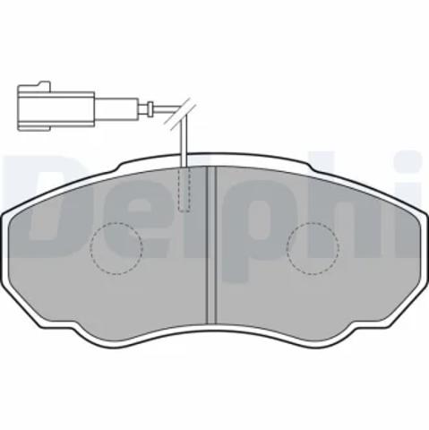 Гальмівні колодки LP1750 DELPHI