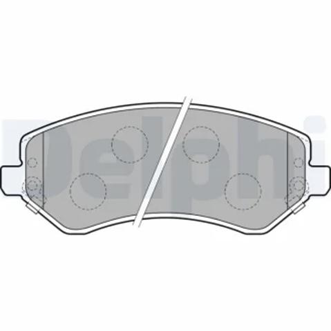 Передні гальмівні колодки LP1773 DELPHI