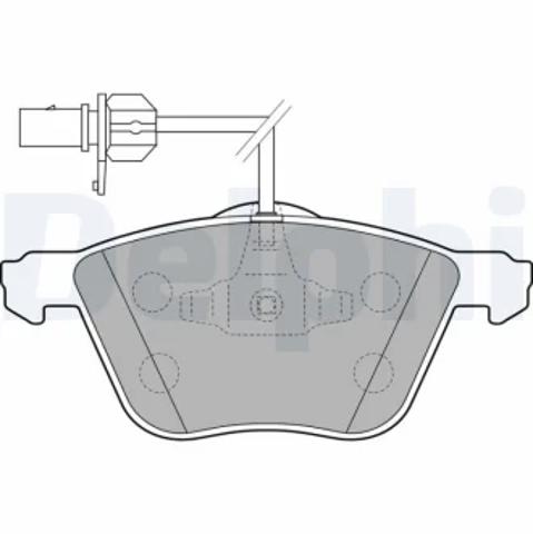 Гальмівні колодки LP1801 DELPHI