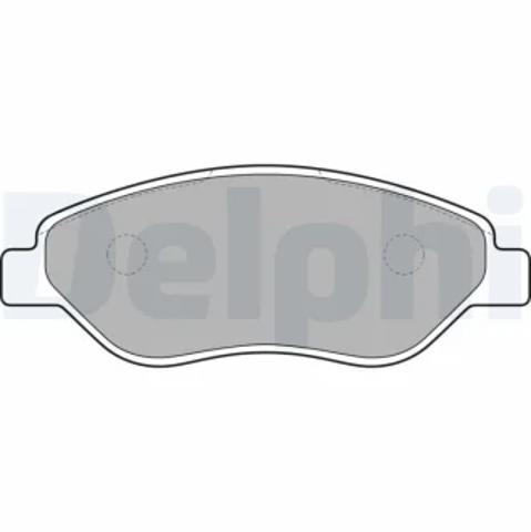 Передні гальмівні колодки LP2010 DELPHI