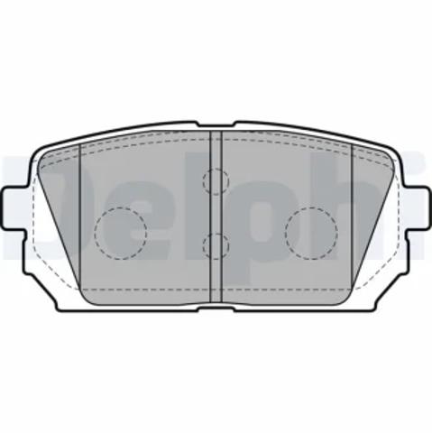 Колодки на гальмо задній дисковий LP2051 DELPHI