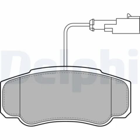 Колодки гальмівні задні, дискові LP2054 DELPHI
