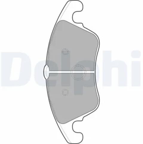 Колодки гальмівні передні, дискові LP2099 DELPHI