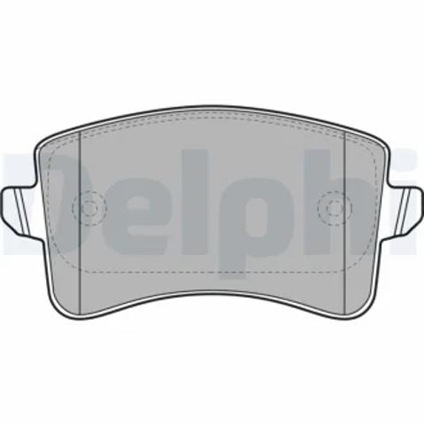 Колодки на гальмо задній дисковий LP2106 DELPHI