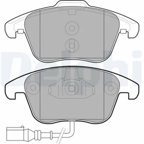 Колодки передні LP2110 DELPHI