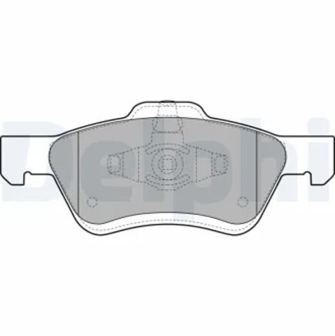 Передні гальмівні колодки LP2161 DELPHI
