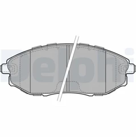 Передні гальмівні колодки LP2183 DELPHI