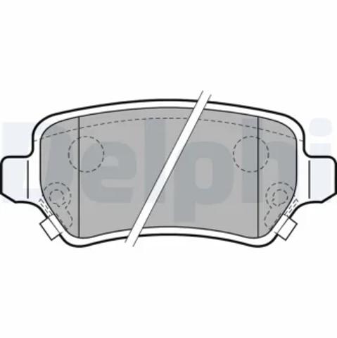 Задні колодки LP2188 DELPHI