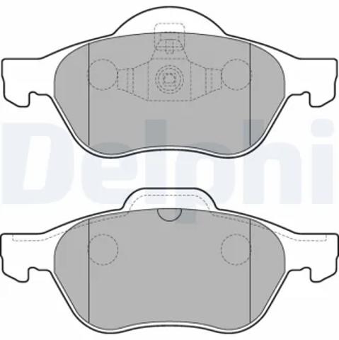 Колодки передні LP2252 DELPHI