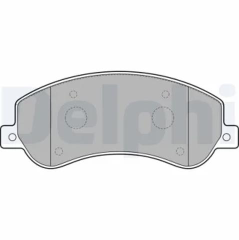 Колодки гальмівні передні, дискові LP2257 DELPHI