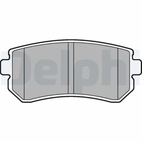 Задні гальмівні колодки LP2303 DELPHI