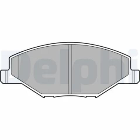 Гальмівні колодки LP2444 DELPHI