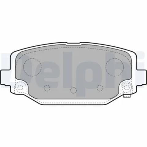 Колодки на гальмо задній дисковий LP2499 DELPHI