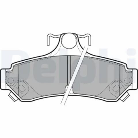 Задні дискові колодки LP2700 DELPHI