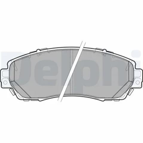 Колодки гальмівні передні, дискові LP2710 DELPHI