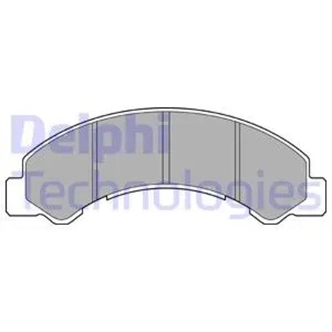 Колодки на гальмо задній дисковий LP2769 DELPHI