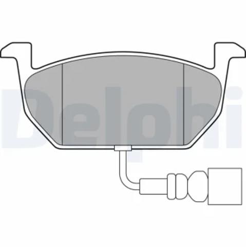 Колодки гальмівні дискові комплект LP3146 DELPHI