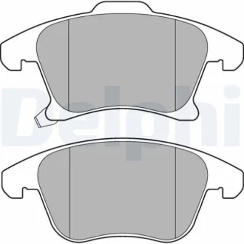 Колодки передні LP3181 DELPHI