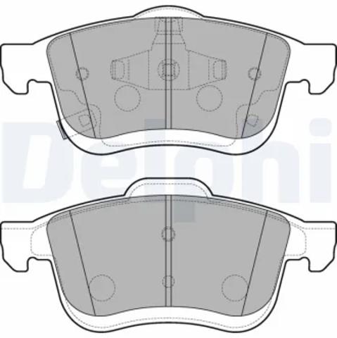 Колодки гальмівні передні, дискові LP3220 DELPHI