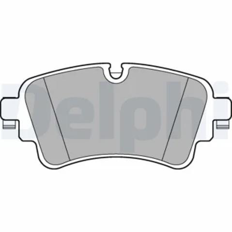 Колодки гальмові задні, дискові LP3240 DELPHI