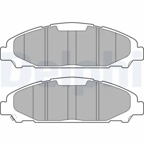 Колодки передні LP3255 DELPHI