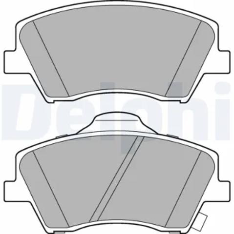 Колодки передні LP3264 DELPHI
