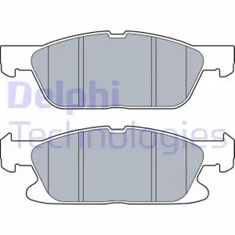 Колодки гальмівні дискові комплект LP3280 DELPHI