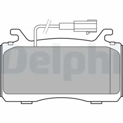 Передні гальмівні колодки LP3310 DELPHI