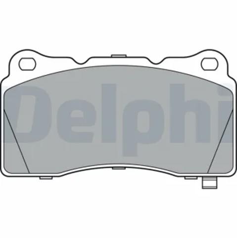 Колодки гальмівні передні, дискові LP3362 DELPHI