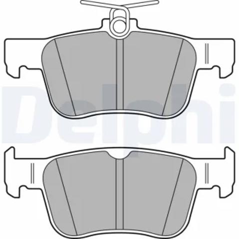 Комплект задніх колодок LP3391 DELPHI