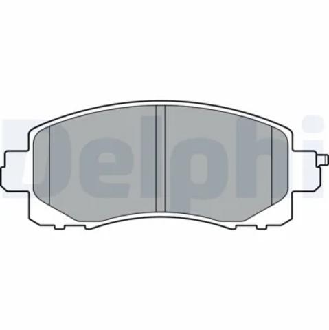 Колодки передні LP3411 DELPHI