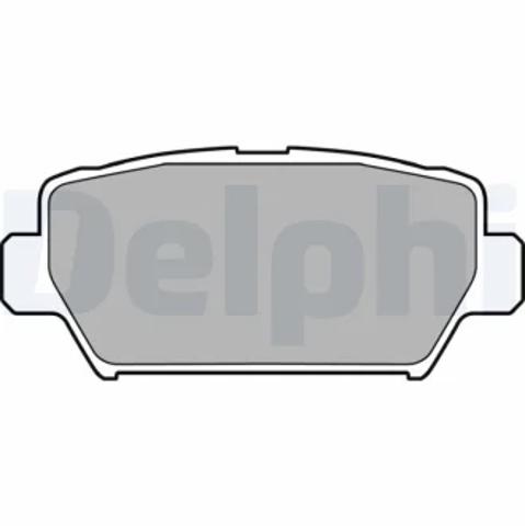 Задні колодки LP3433 DELPHI