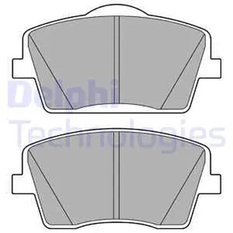 Тормозні колодки LP3435 DELPHI