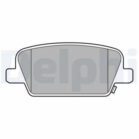 Задні колодки LP3554 DELPHI