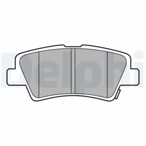 Комплект задніх колодок LP3587 DELPHI