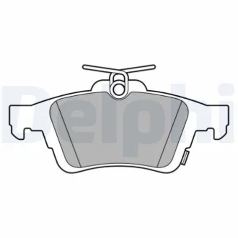 Колодки гальмівні задні, дискові LP3600 DELPHI