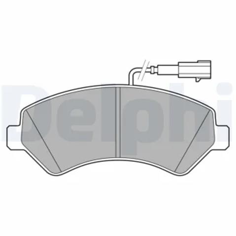 Колодки гальмівні передні, дискові LP3623 DELPHI