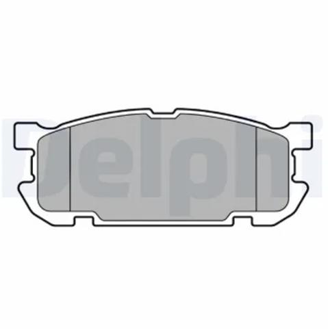 Задні дискові колодки LP3690 DELPHI