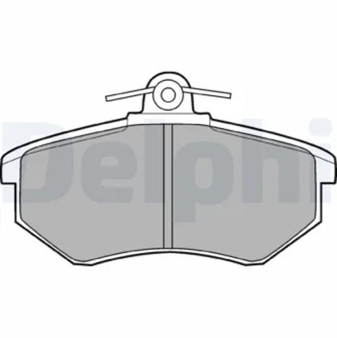 Колодки гальмівні дискові комплект LP424 DELPHI