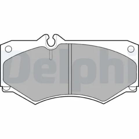 Тормозні колодки LP468 DELPHI