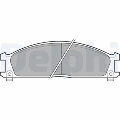 Тормозні колодки LP543 DELPHI