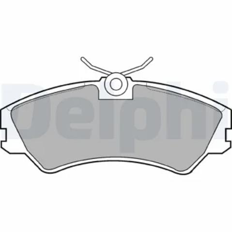 Передні гальмівні колодки LP668 DELPHI