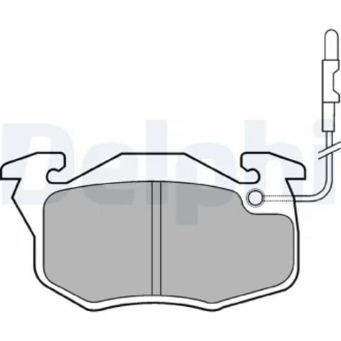 Колодки передні LP696 DELPHI