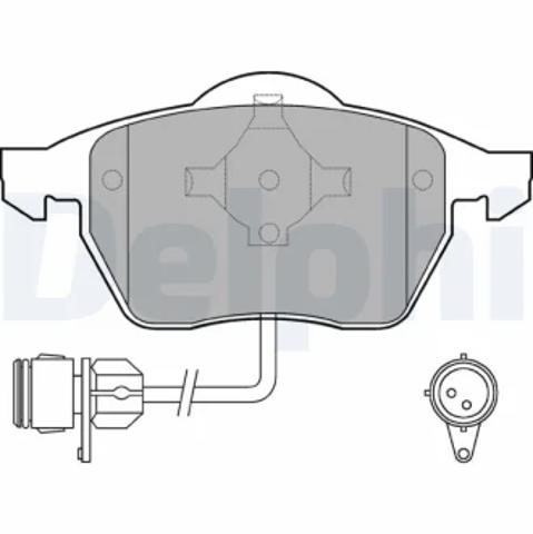 Колодки гальмівні дискові комплект LP784 DELPHI