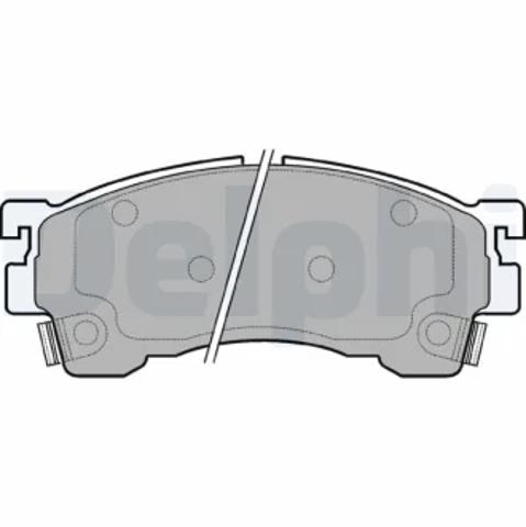 Колодки передні LP801 DELPHI