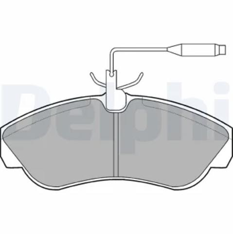 Передні гальмівні колодки LP878 DELPHI