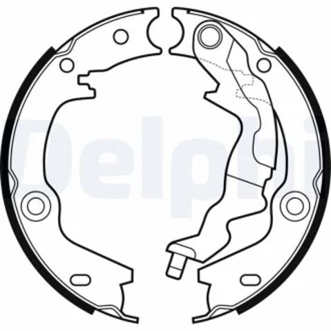 Колодки ручника / стоянкового гальма LS2161 DELPHI