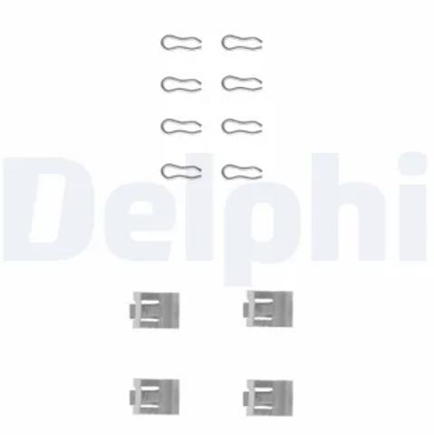 Комплект пружинок кріплення дискових колодок, передніх LX0075 DELPHI