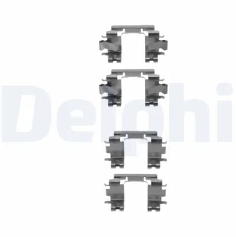 Комплект пружинок кріплення дискових колодок, передніх LX0298 DELPHI